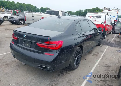 2019 BMW 740I xDrive from USA, damaged, VIN WBA7E4C54KGV28663